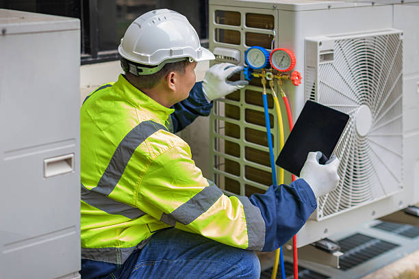 Professional Air Duct Cleaning technician working in Nederland, TX